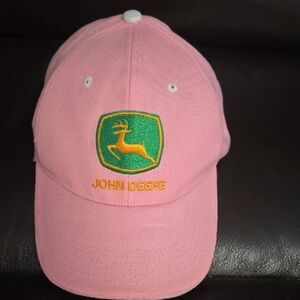 John Deere Pink and Green Kids Hat